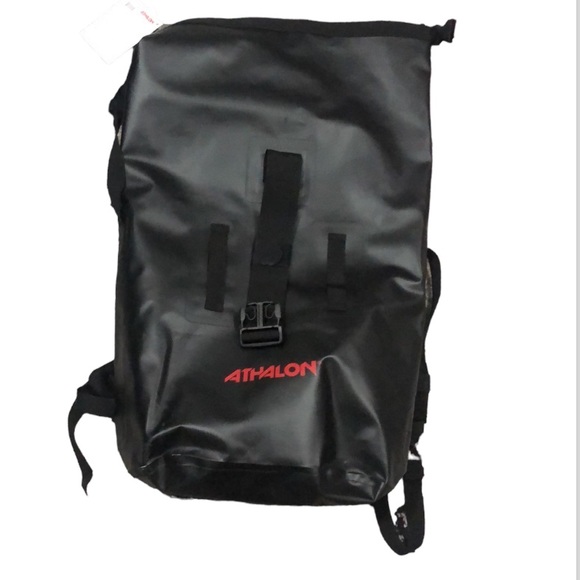 ATHALON | Waterproof Dry Roll-Top Backpack - Black